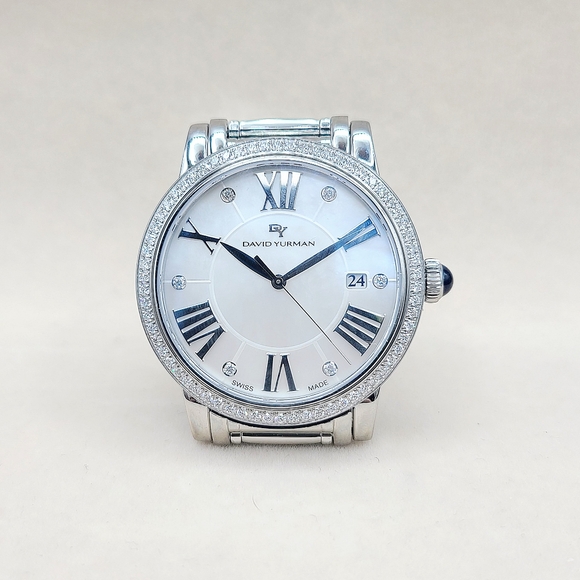 David Yurman Classic Quartz Watch Stainless Steel with Diamond Bezel, 38mm - Picture 2 of 11